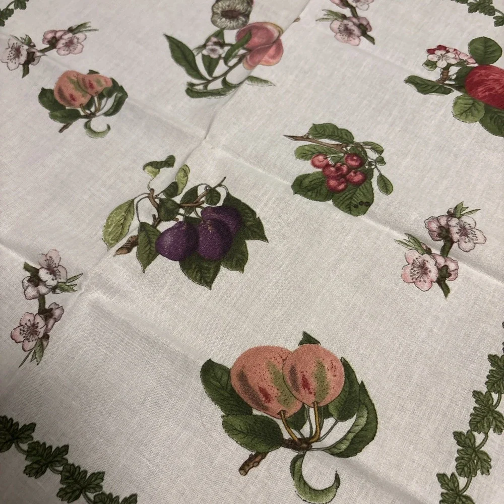 Vintage Portmeirion BOTANIC GARDENS Cotton Napkins - Set Of 4 - Summer Fruits